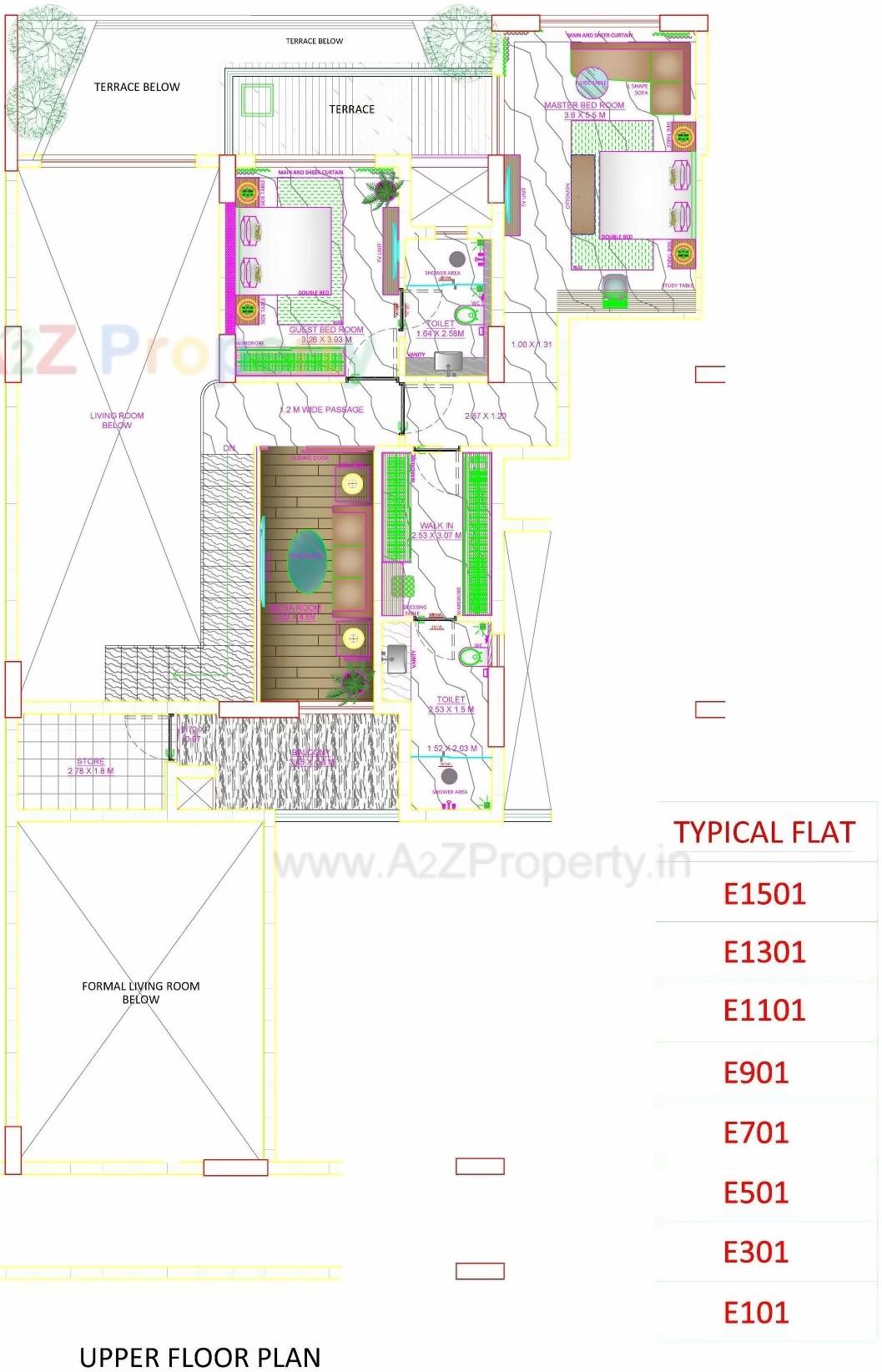 Layout of real estate project Skyville located at Ahmedabad, Ahmedabad, Gujarat