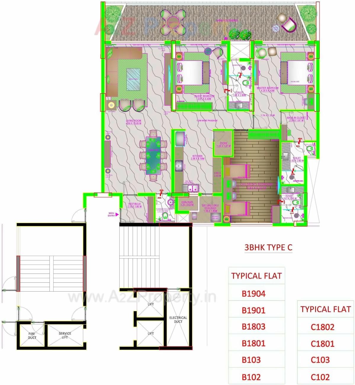 Layout of real estate project Skyville located at Ahmedabad, Ahmedabad, Gujarat