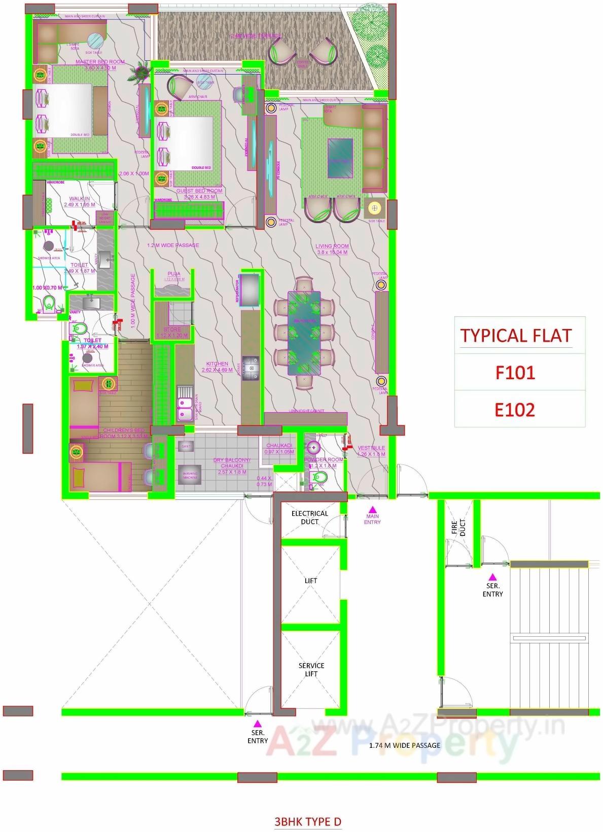 Layout of real estate project Skyville located at Ahmedabad, Ahmedabad, Gujarat