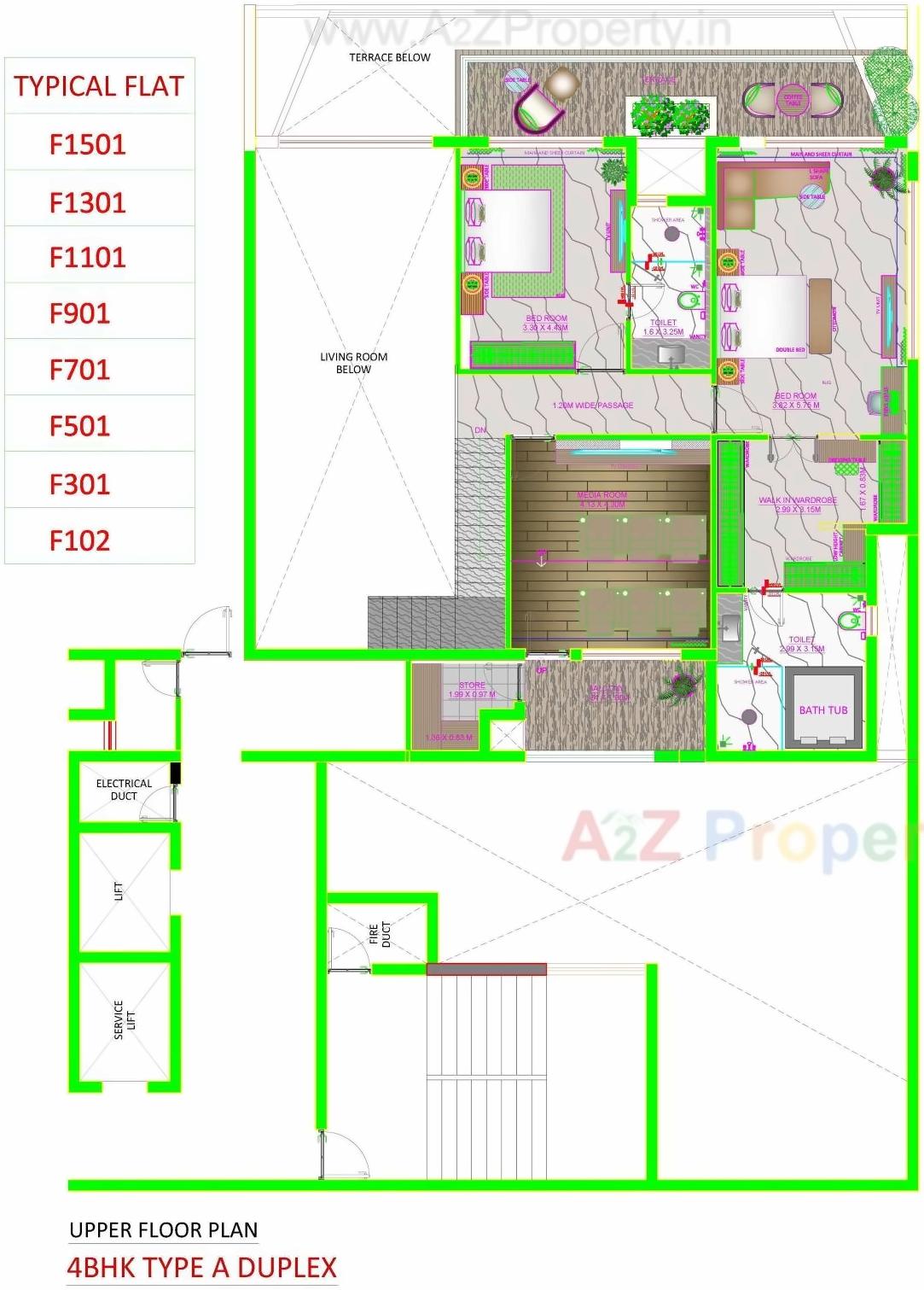 Layout of real estate project Skyville located at Ahmedabad, Ahmedabad, Gujarat
