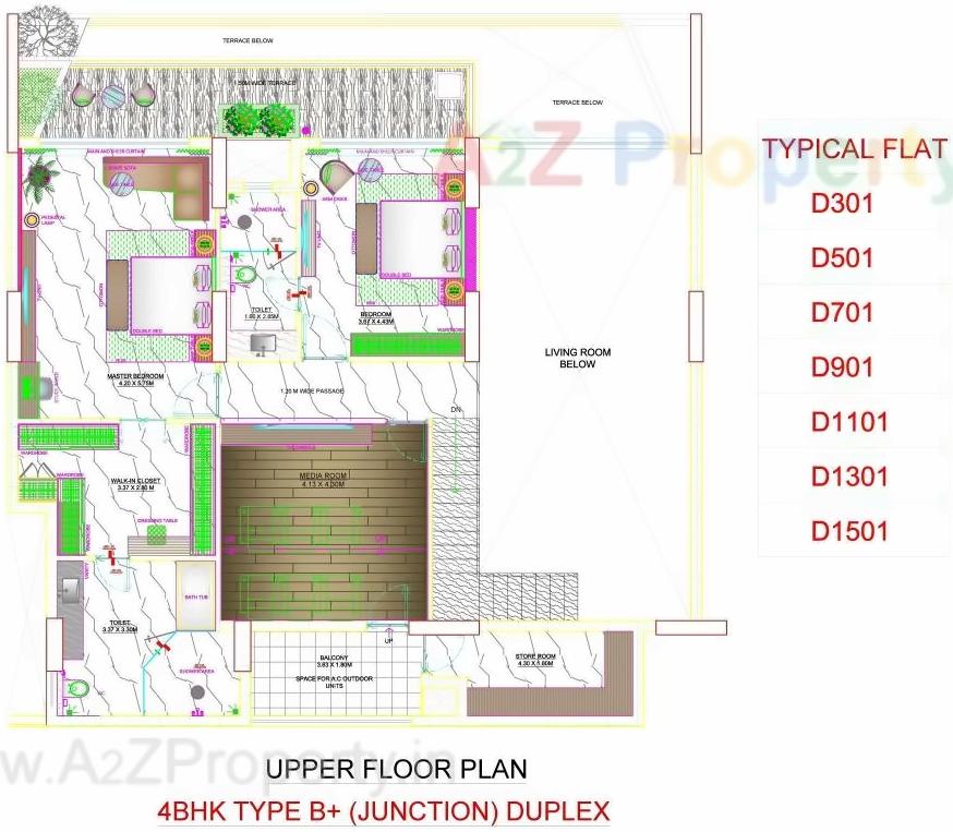 Layout of real estate project Skyville located at Ahmedabad, Ahmedabad, Gujarat