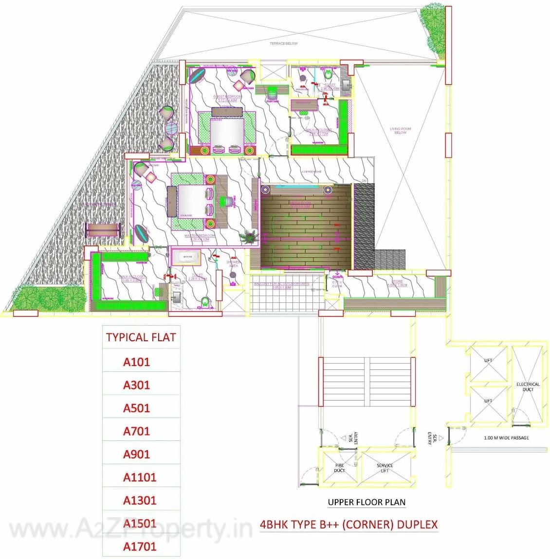 Layout of real estate project Skyville located at Ahmedabad, Ahmedabad, Gujarat