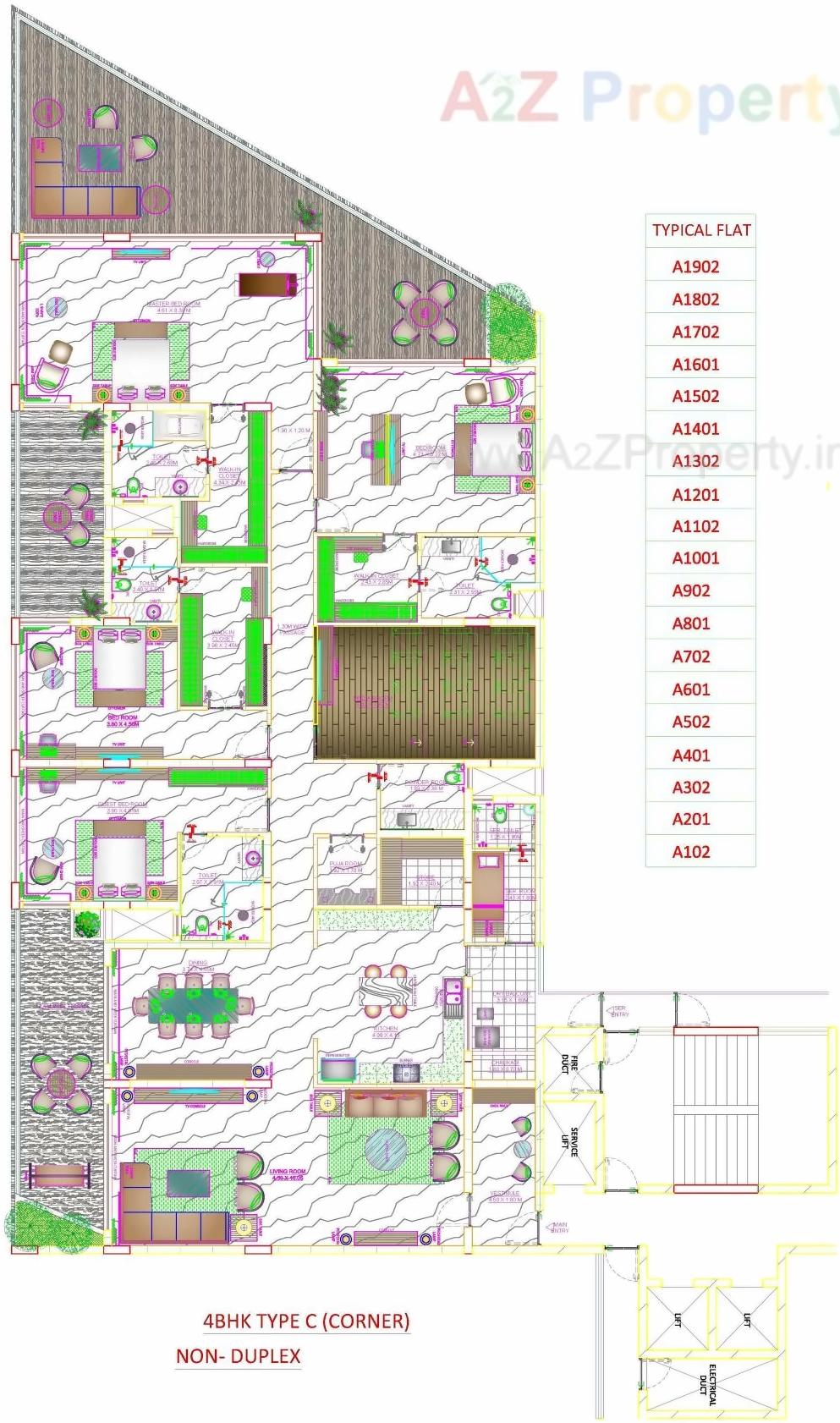 Layout of real estate project Skyville located at Ahmedabad, Ahmedabad, Gujarat