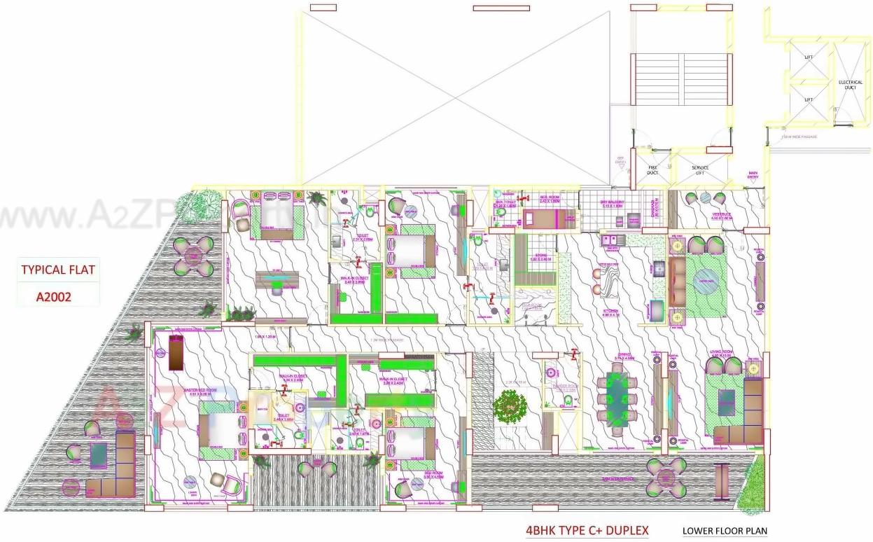 Layout of real estate project Skyville located at Ahmedabad, Ahmedabad, Gujarat
