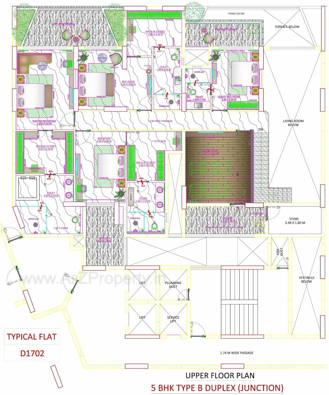 Layout of real estate project Skyville located at Ahmedabad, Ahmedabad, Gujarat