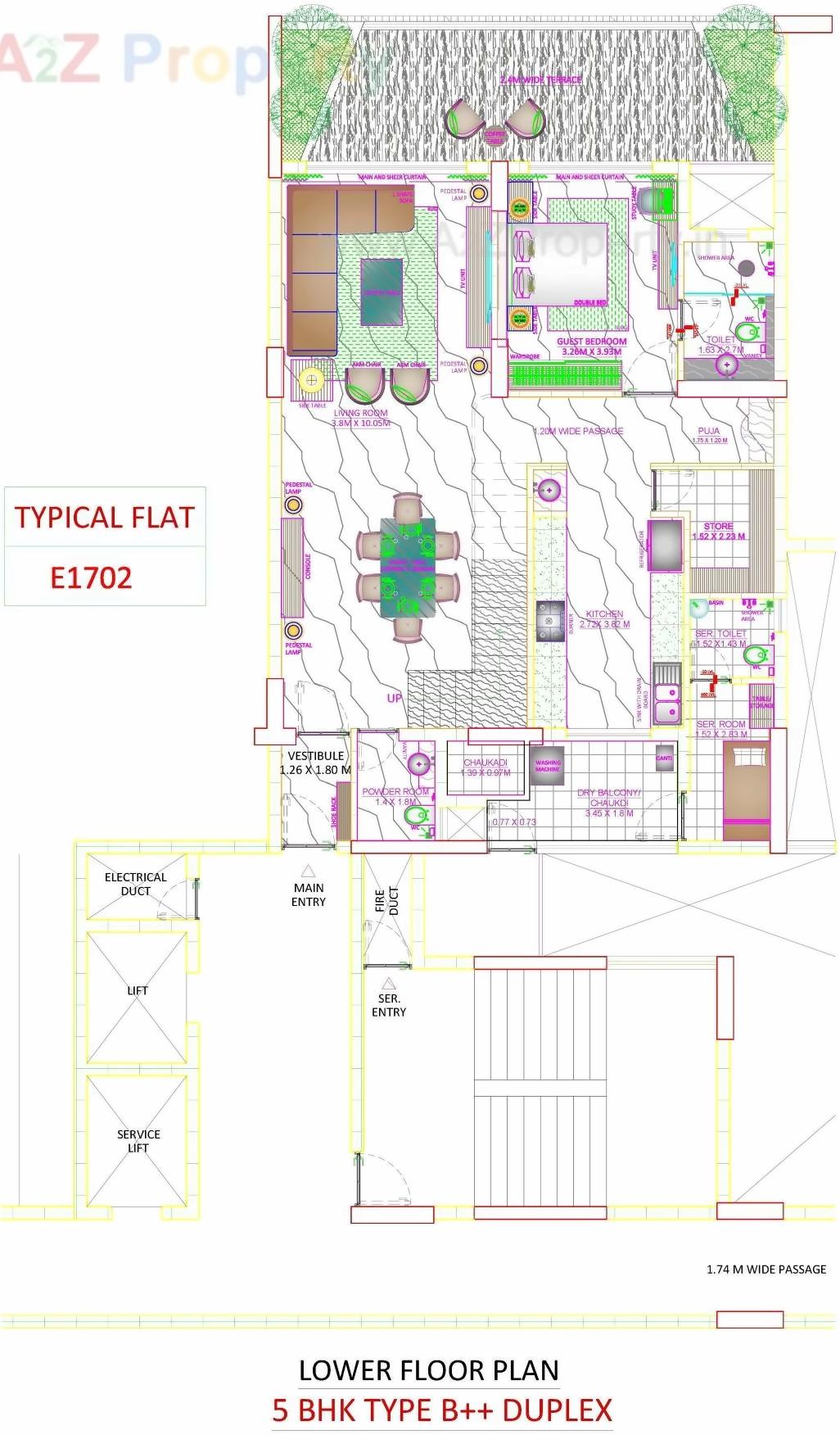 Layout of real estate project Skyville located at Ahmedabad, Ahmedabad, Gujarat