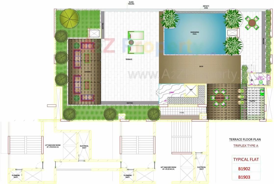 Layout of real estate project Skyville located at Ahmedabad, Ahmedabad, Gujarat