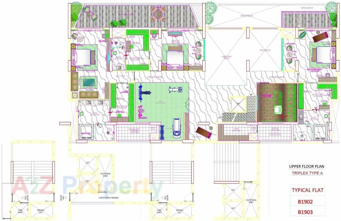 Layout of real estate project Skyville located at Ahmedabad, Ahmedabad, Gujarat