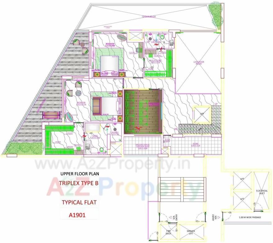 Layout of real estate project Skyville located at Ahmedabad, Ahmedabad, Gujarat