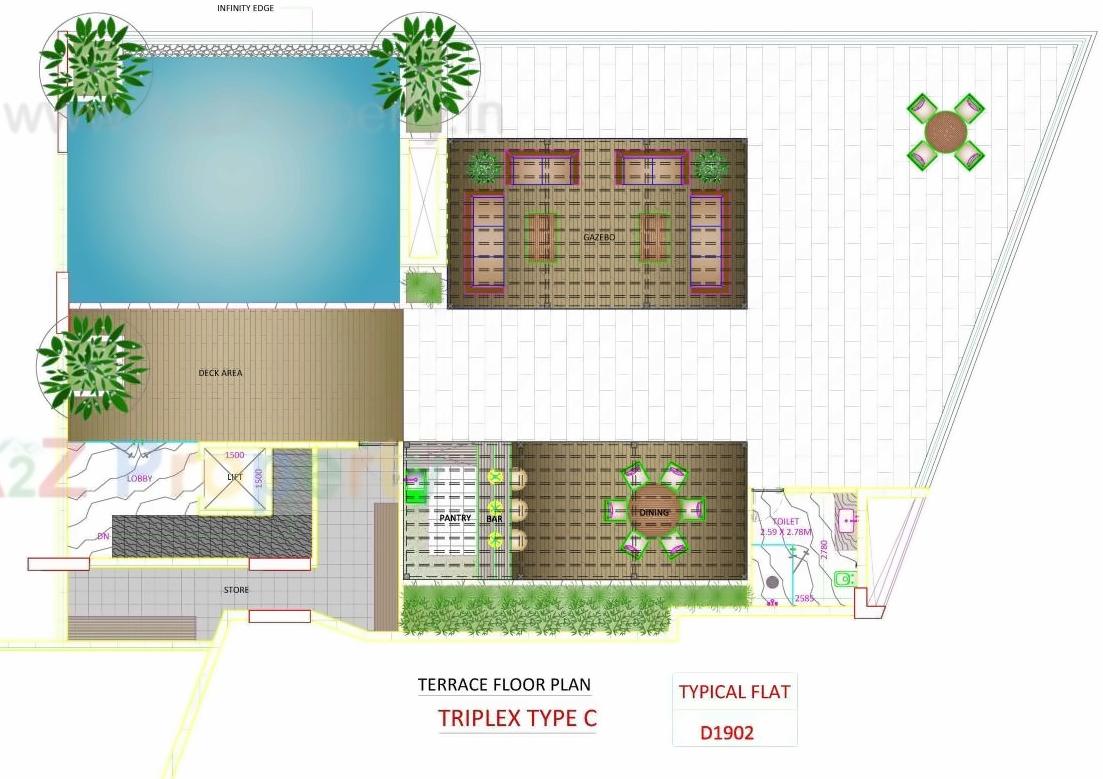 Layout of real estate project Skyville located at Ahmedabad, Ahmedabad, Gujarat