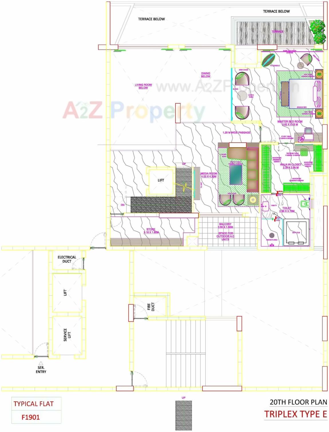 Layout of real estate project Skyville located at Ahmedabad, Ahmedabad, Gujarat