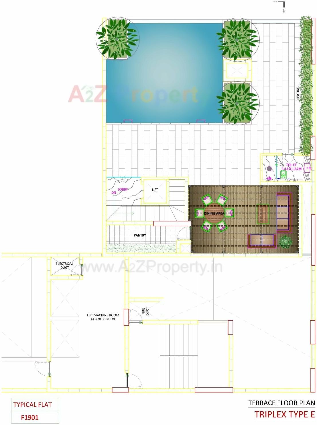 Layout of real estate project Skyville located at Ahmedabad, Ahmedabad, Gujarat