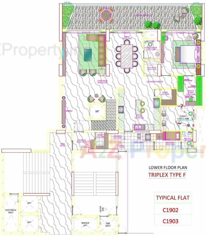 Layout of real estate project Skyville located at Ahmedabad, Ahmedabad, Gujarat