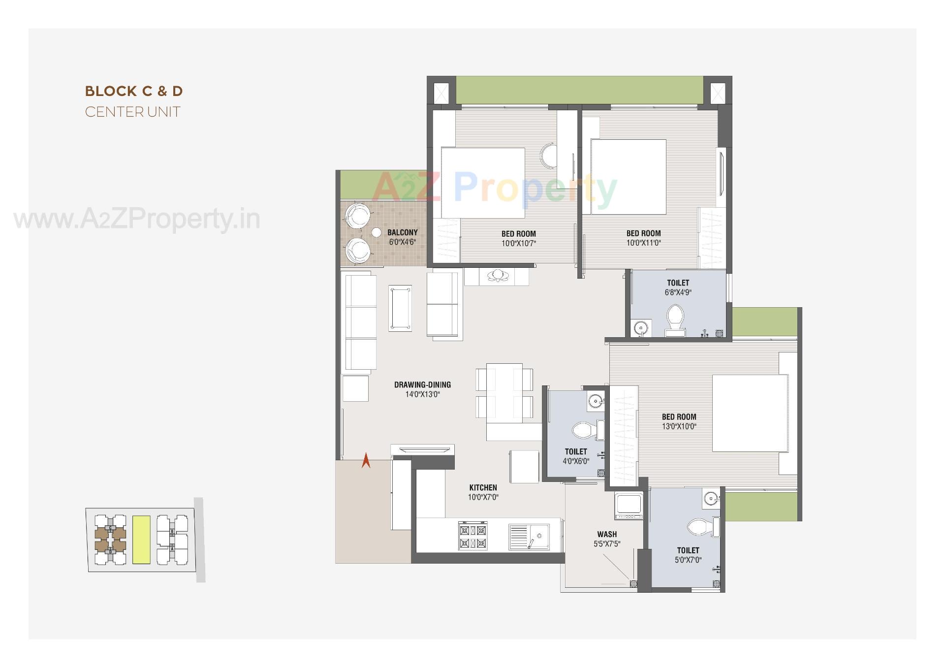 Layout of real estate project Skyvue 1 located at Vejalpur, Ahmedabad, Gujarat