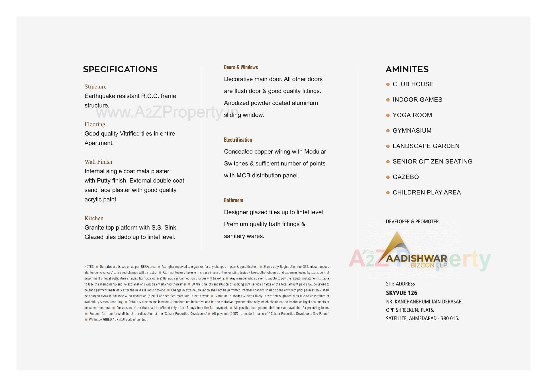  of real estate project Skyvue 1 located at Vejalpur, Ahmedabad, Gujarat