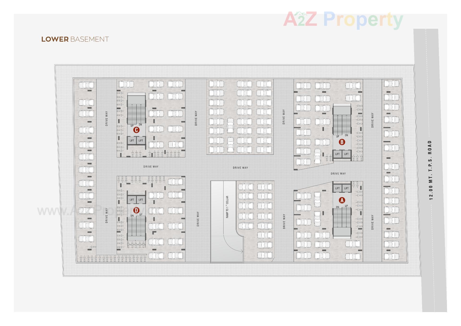 Layout of real estate project Skyvue 1 located at Vejalpur, Ahmedabad, Gujarat