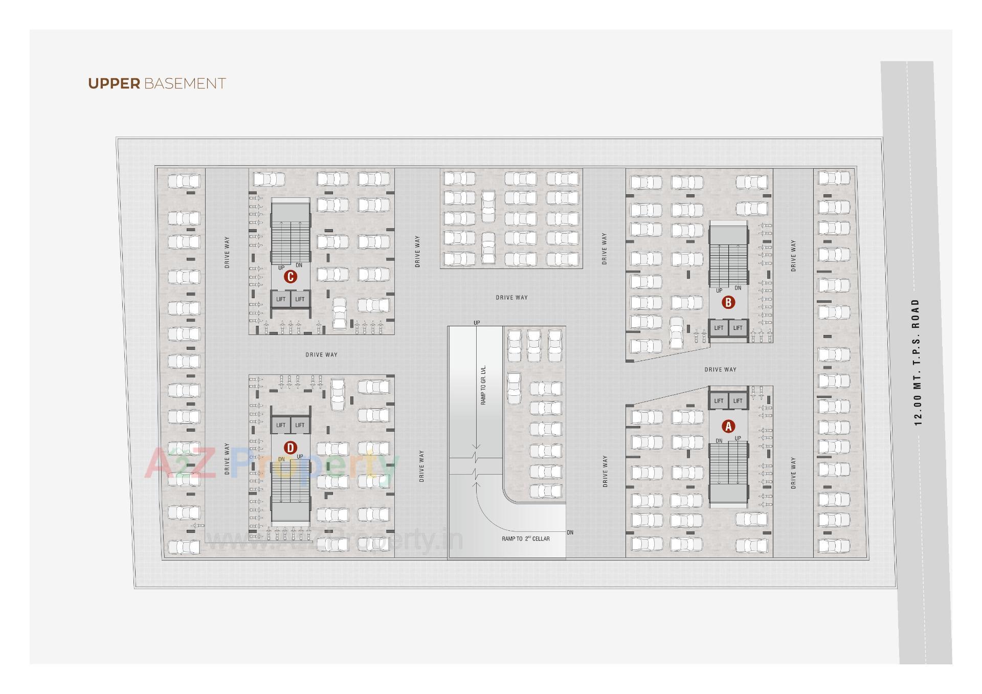 Layout of real estate project Skyvue 1 located at Vejalpur, Ahmedabad, Gujarat