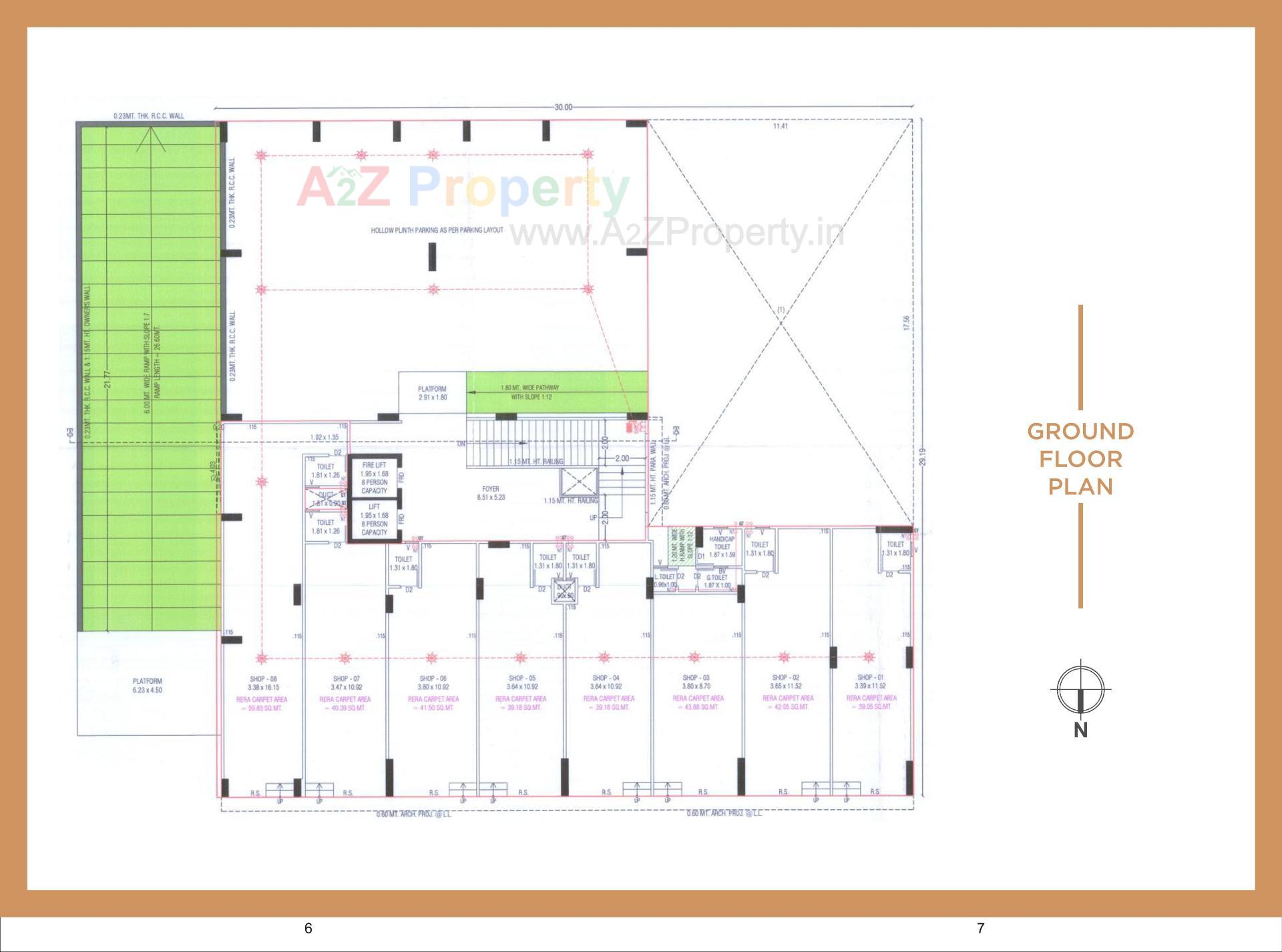 Layout of real estate project Skywalk Arena located at Chharodi, Ahmedabad, Gujarat