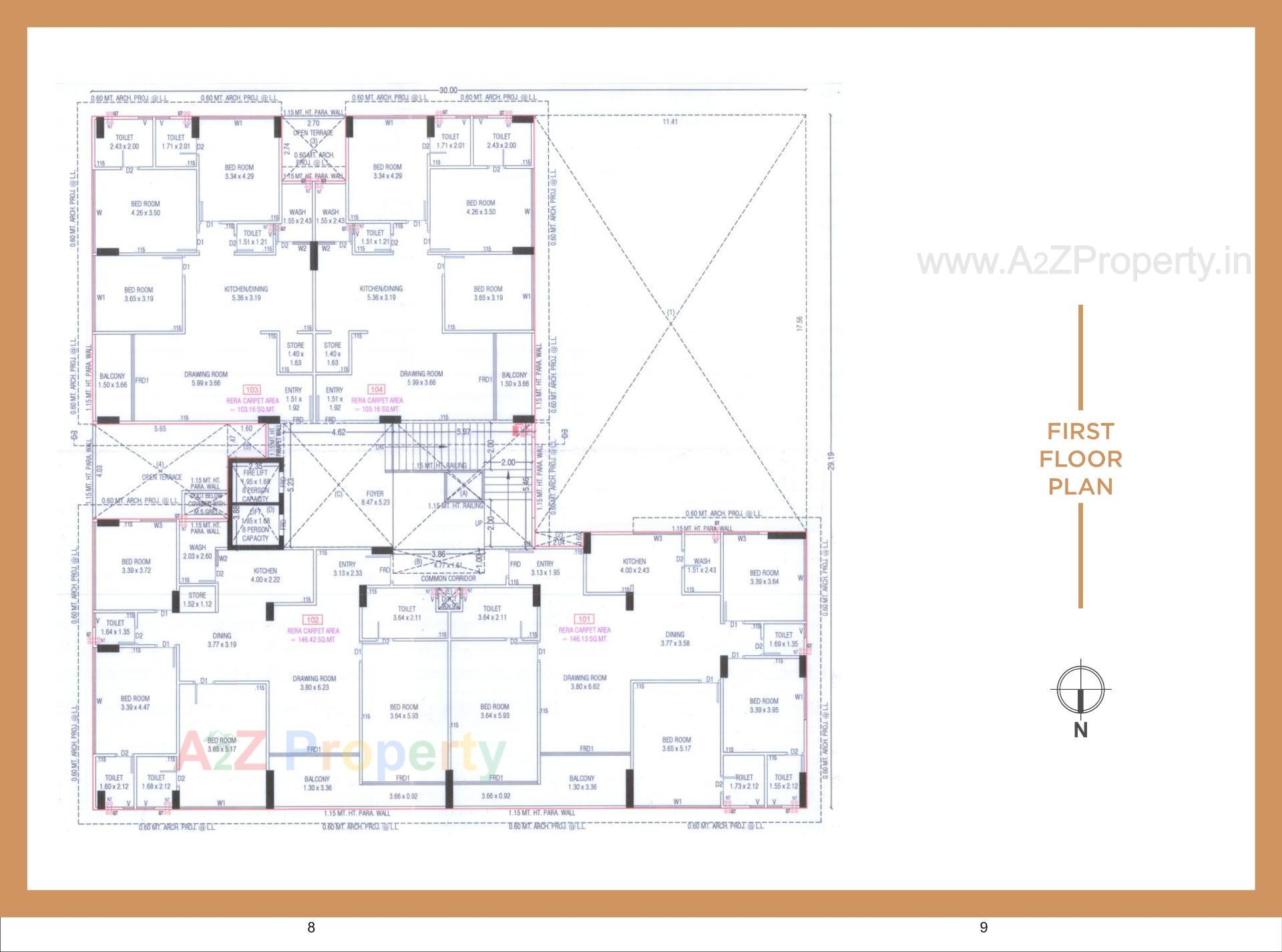 Layout of real estate project Skywalk Arena located at Chharodi, Ahmedabad, Gujarat