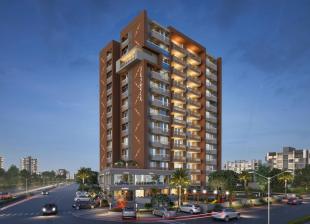 Elevation of real estate project Skywalk located at Sola, Ahmedabad, Gujarat