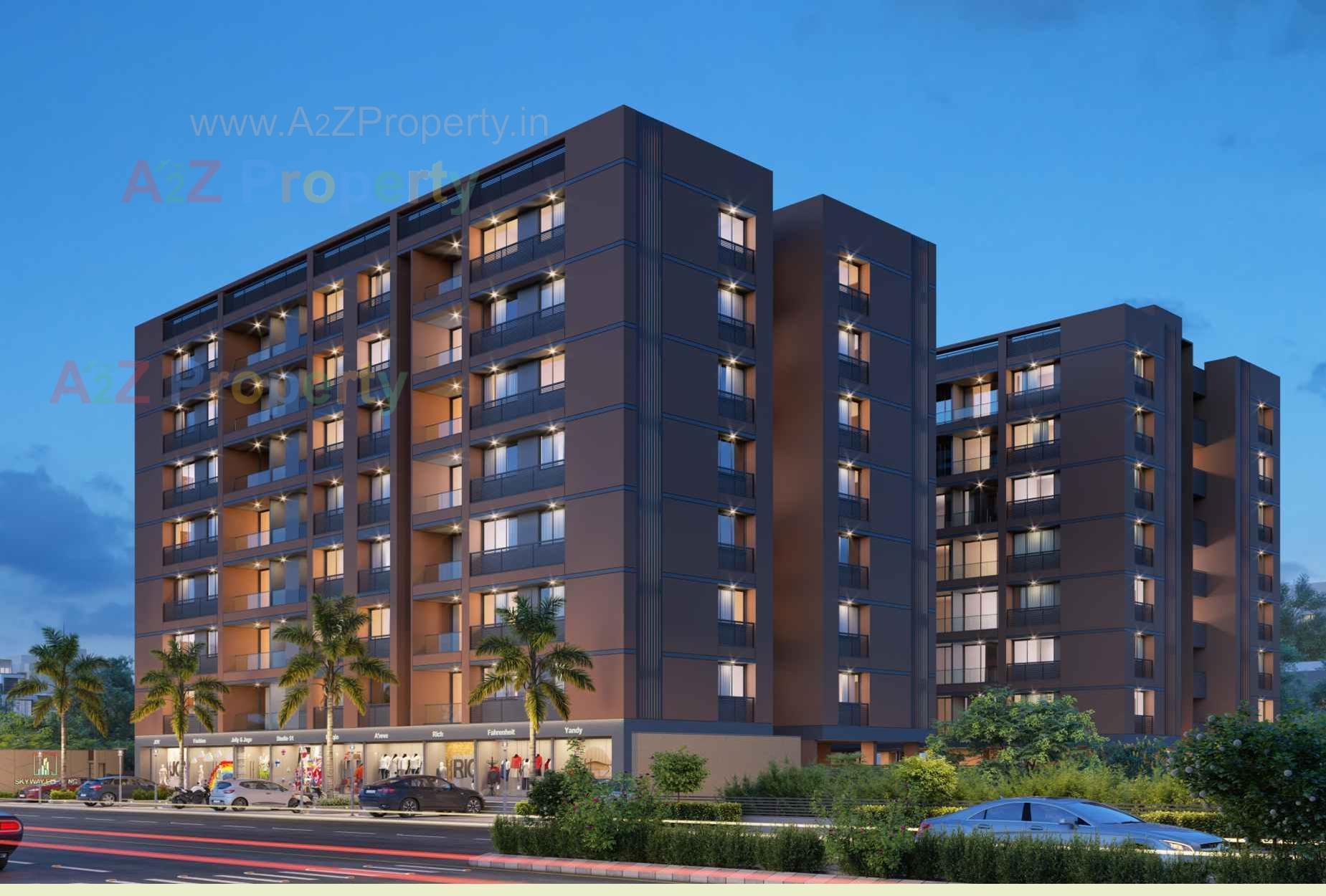 3D Elevation of real estate project Skyway Elegance located at Eanasna, Ahmedabad, Gujarat