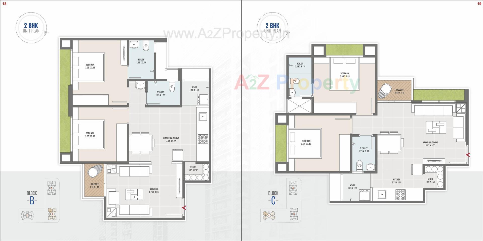 Layout of real estate project Skywind Park located at Vadaj, Ahmedabad, Gujarat