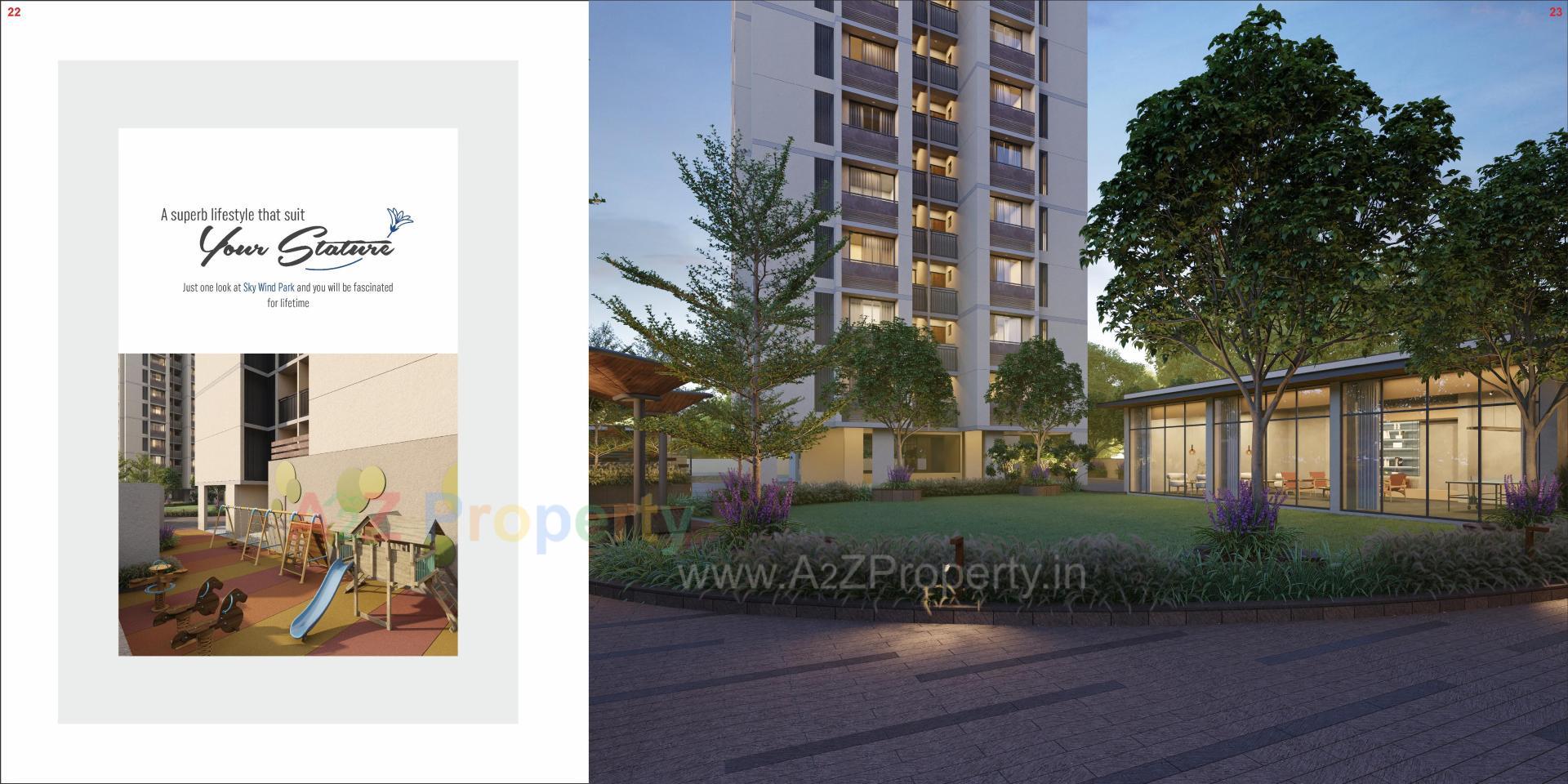 3D Elevation of real estate project Skywind Park located at Vadaj, Ahmedabad, Gujarat