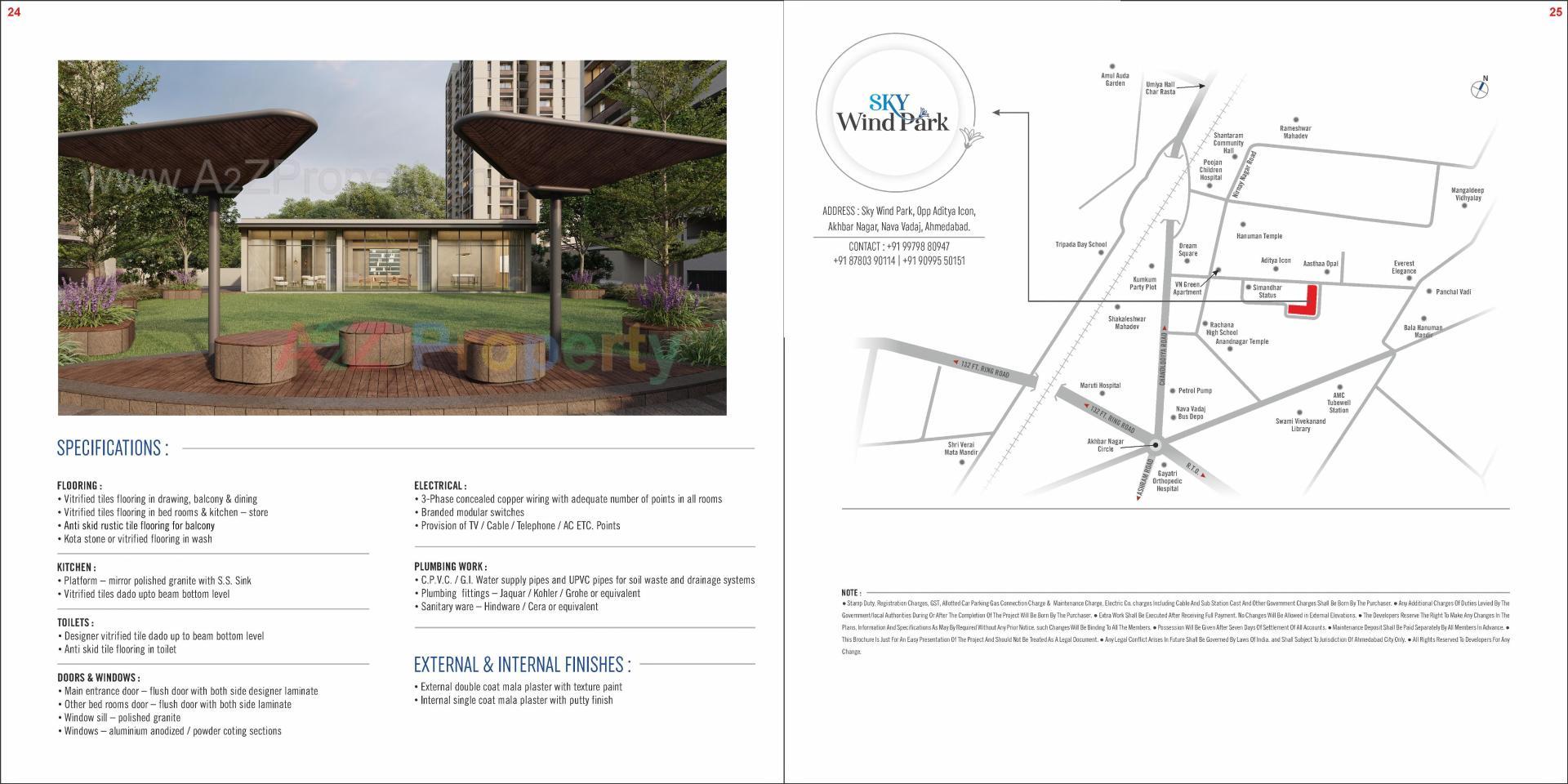  of real estate project Skywind Park located at Vadaj, Ahmedabad, Gujarat