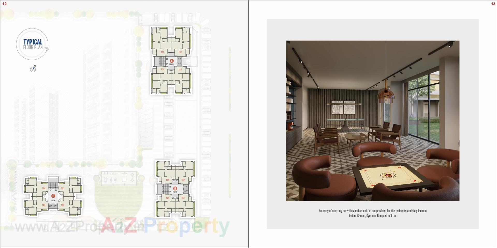 Layout of real estate project Skywind Park located at Vadaj, Ahmedabad, Gujarat