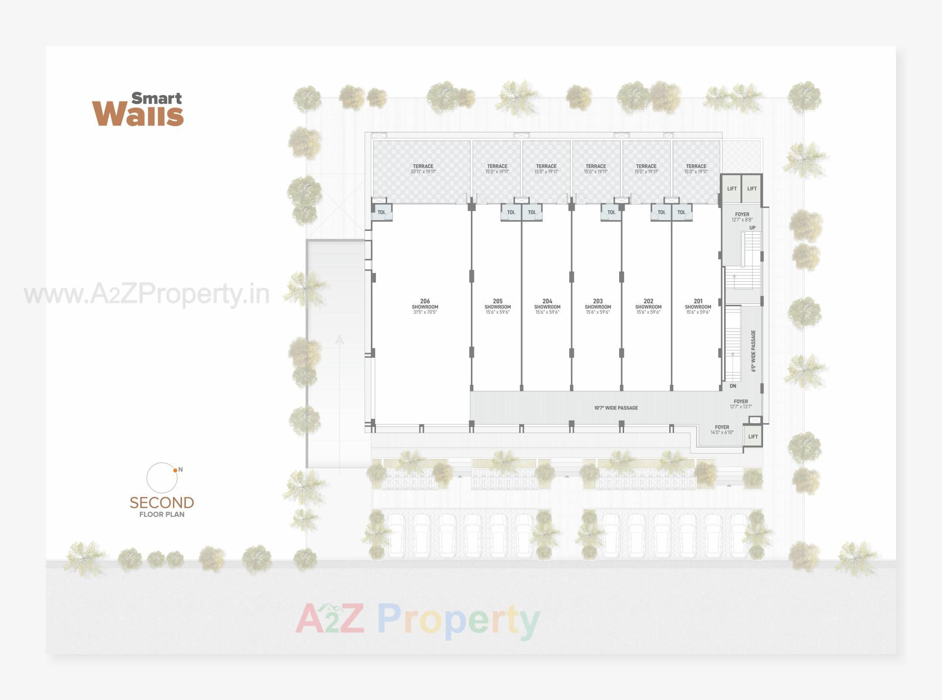 Layout of real estate project Smart Walls located at Sola, Ahmedabad, Gujarat