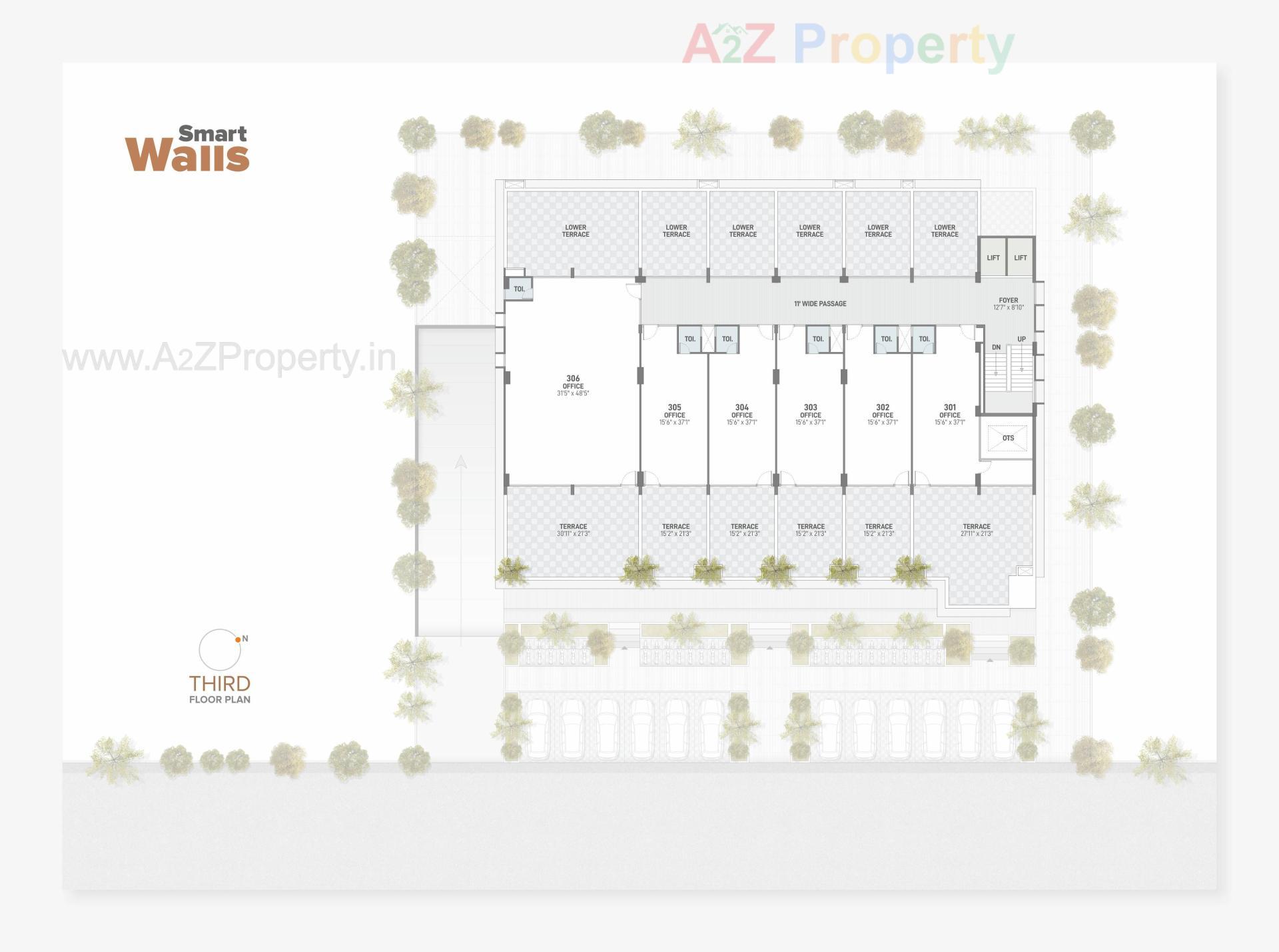 Layout of real estate project Smart Walls located at Sola, Ahmedabad, Gujarat