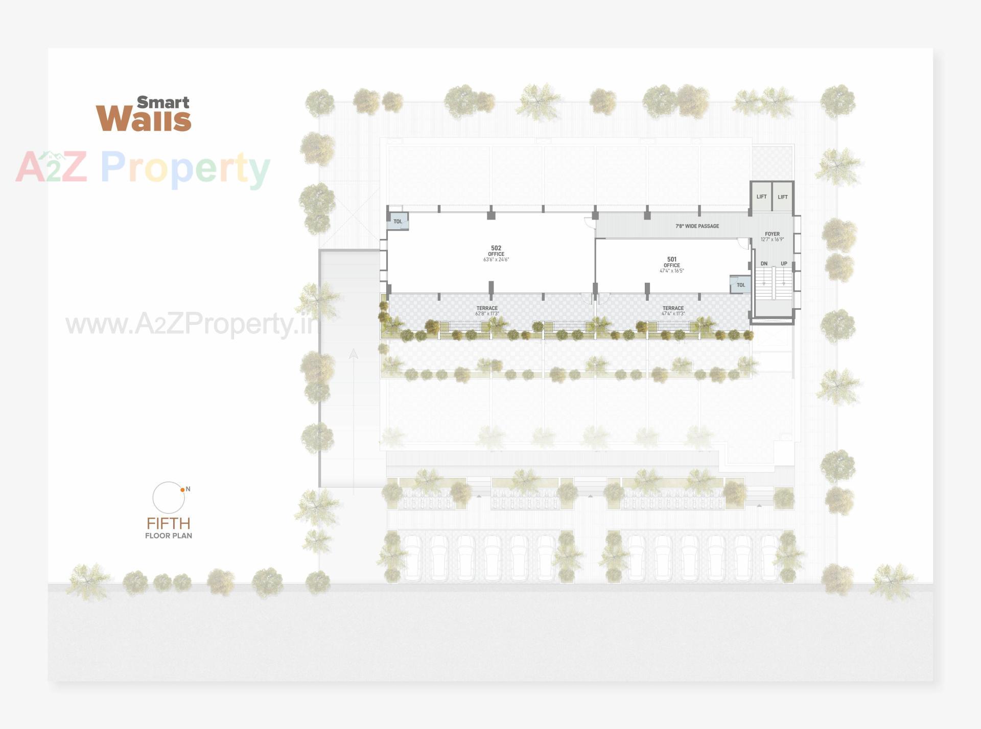Layout of real estate project Smart Walls located at Sola, Ahmedabad, Gujarat