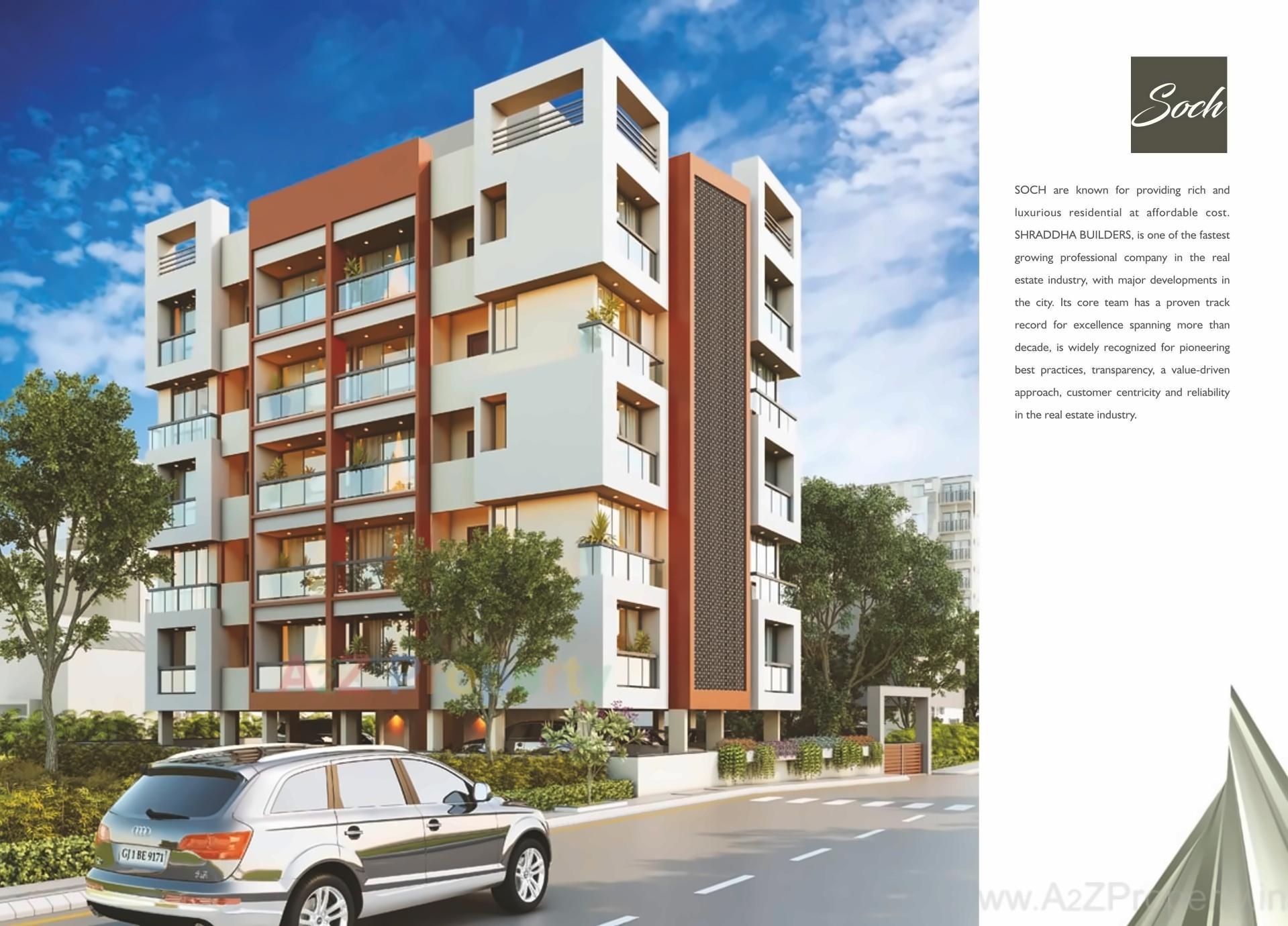 3D Elevation of real estate project Soch located at Manipur, Ahmedabad, Gujarat