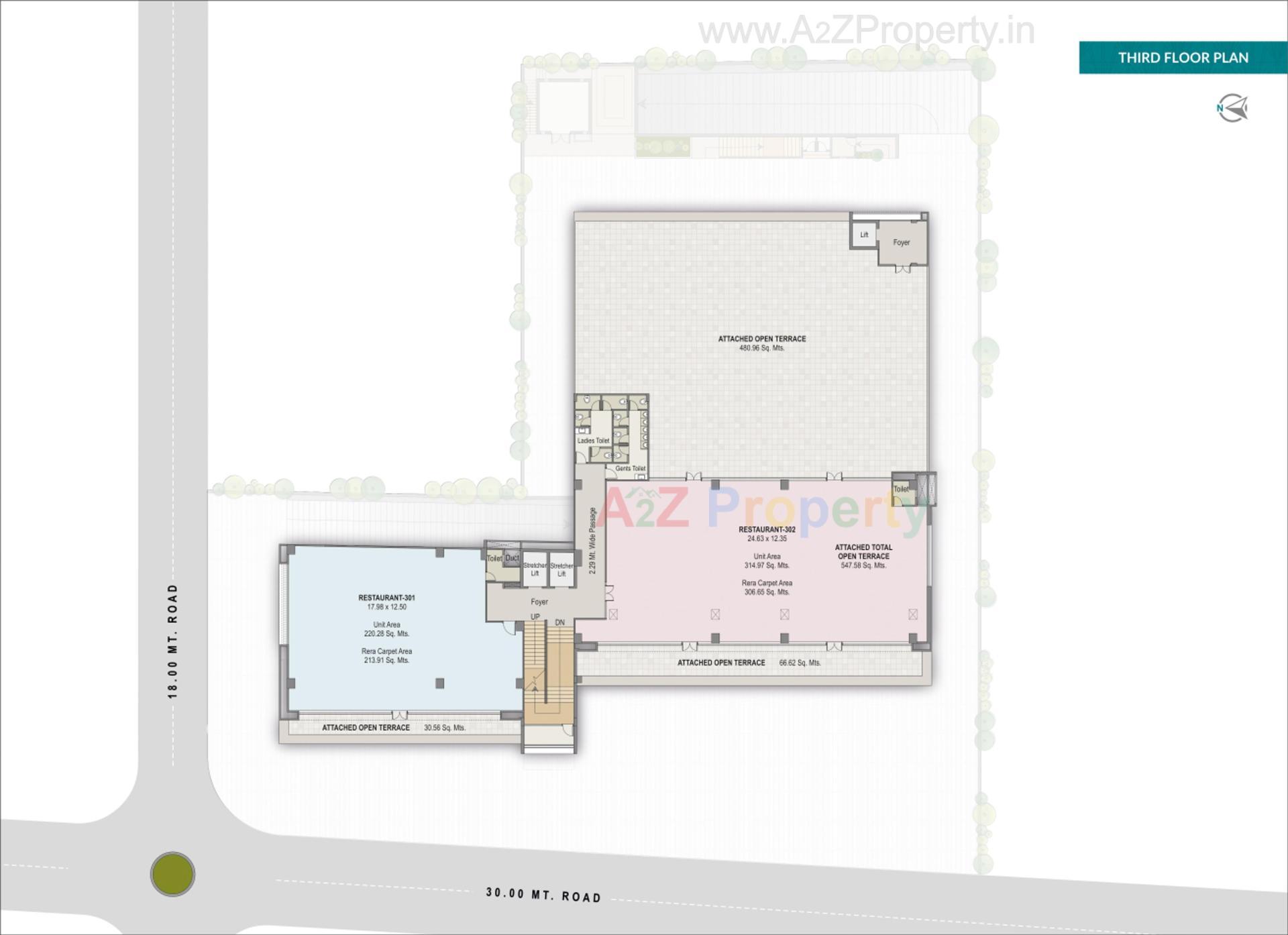 Layout of real estate project Soham Pristine located at Thaltej, Ahmedabad, Gujarat