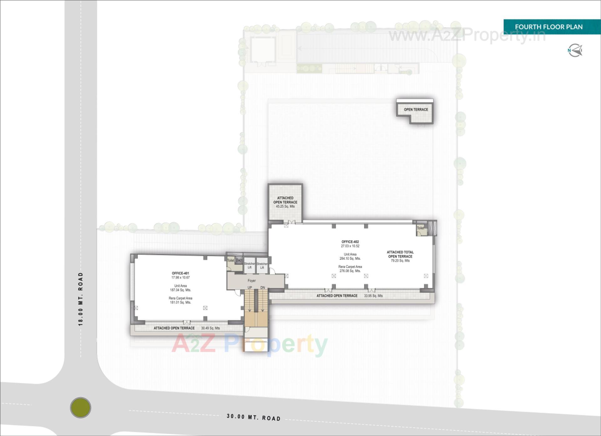 Layout of real estate project Soham Pristine located at Thaltej, Ahmedabad, Gujarat