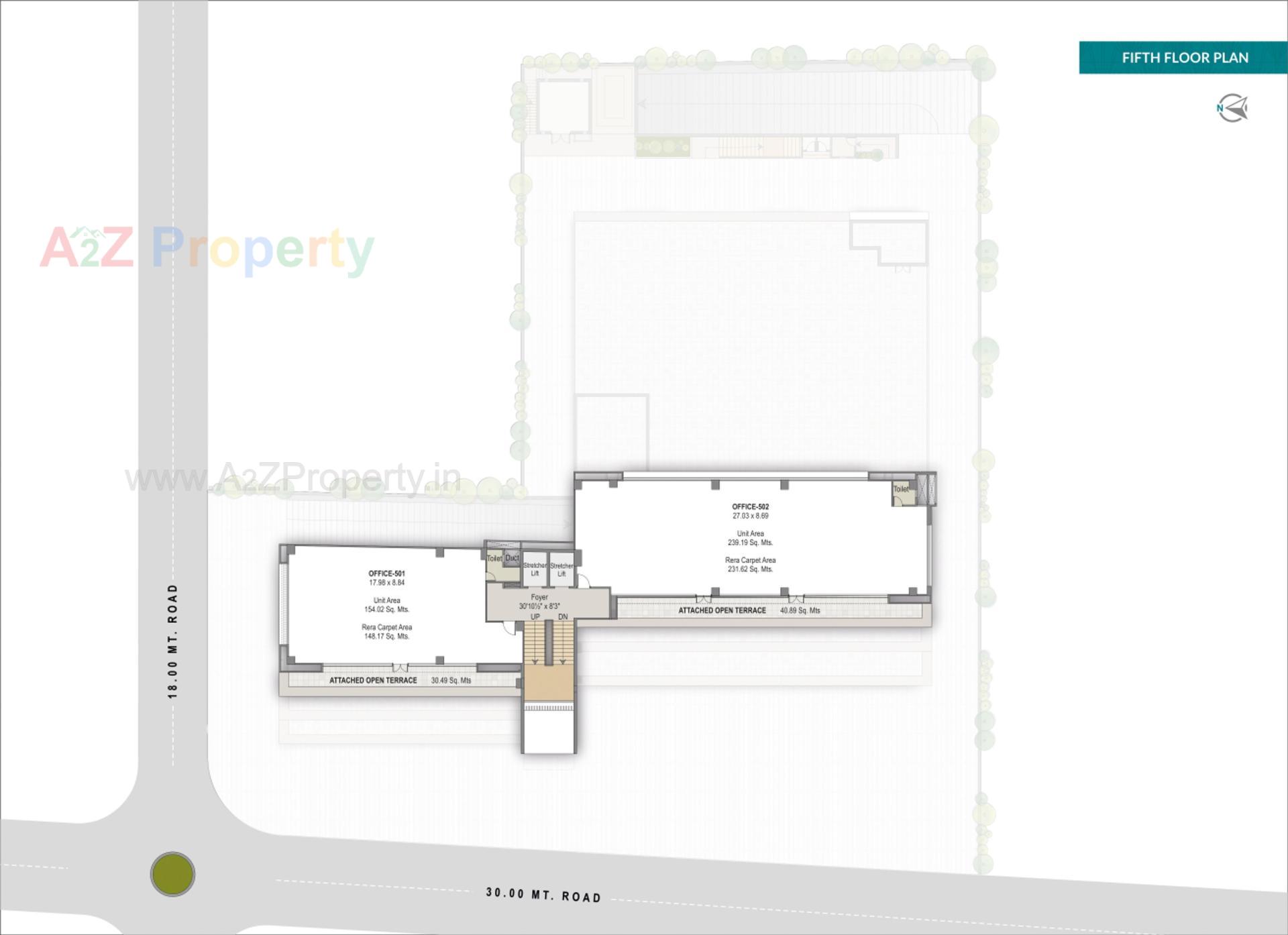 Layout of real estate project Soham Pristine located at Thaltej, Ahmedabad, Gujarat