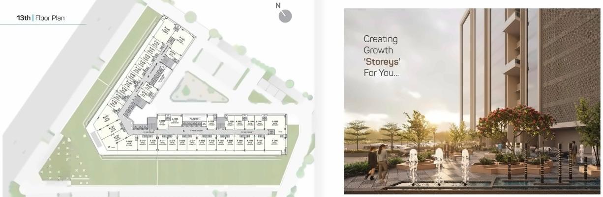 Layout of real estate project Solaris Business Hub located at Vadaj, Ahmedabad, Gujarat