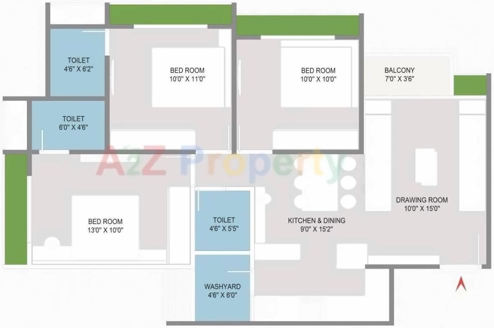 Layout of real estate project Solis One located at Ghuma, Ahmedabad, Gujarat