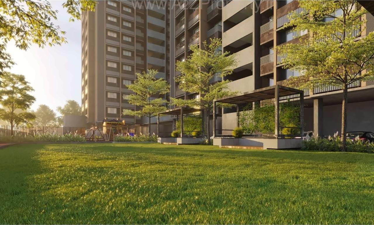 3D Elevation of real estate project Solis One located at Ghuma, Ahmedabad, Gujarat