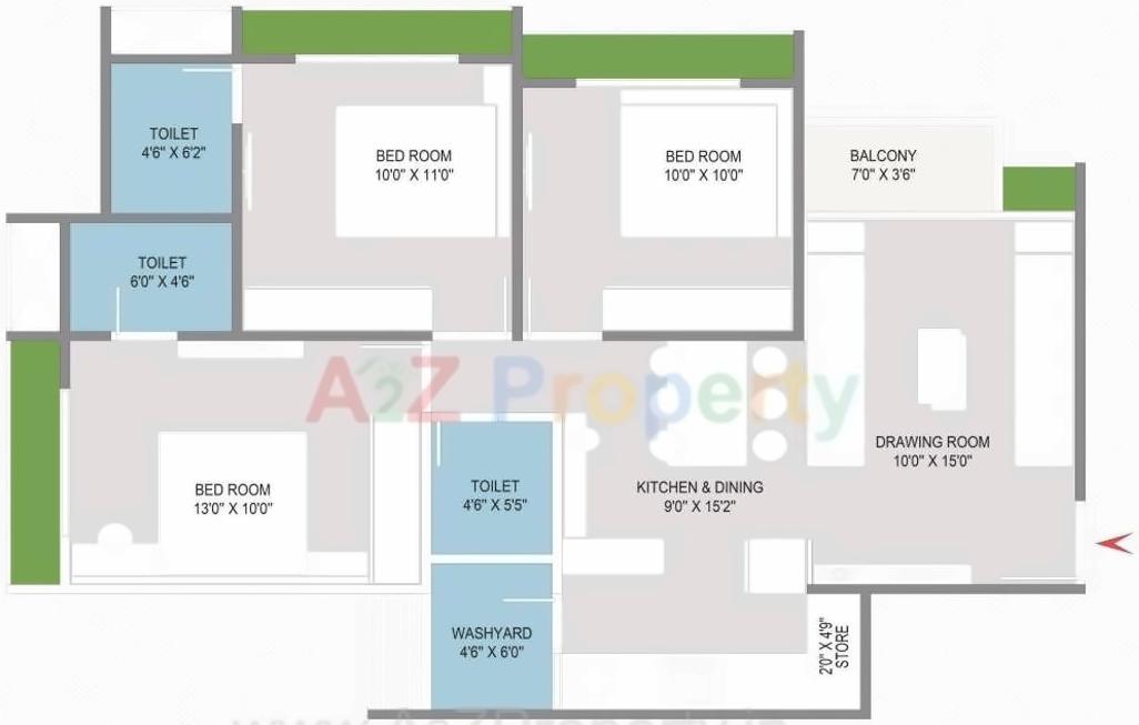Layout of real estate project Solis One located at Ghuma, Ahmedabad, Gujarat