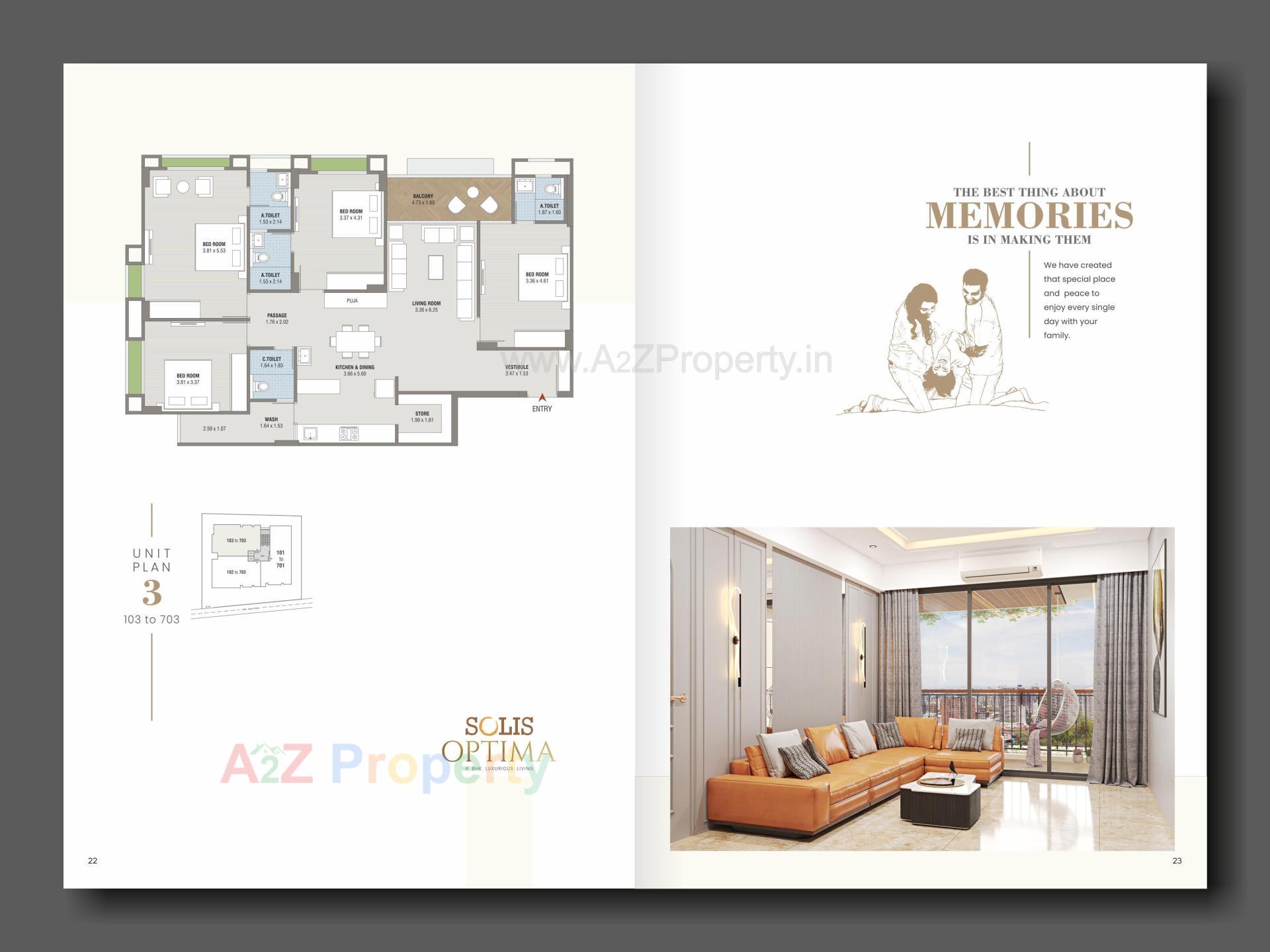 Layout of real estate project Solis Optima located at Memnagar, Ahmedabad, Gujarat