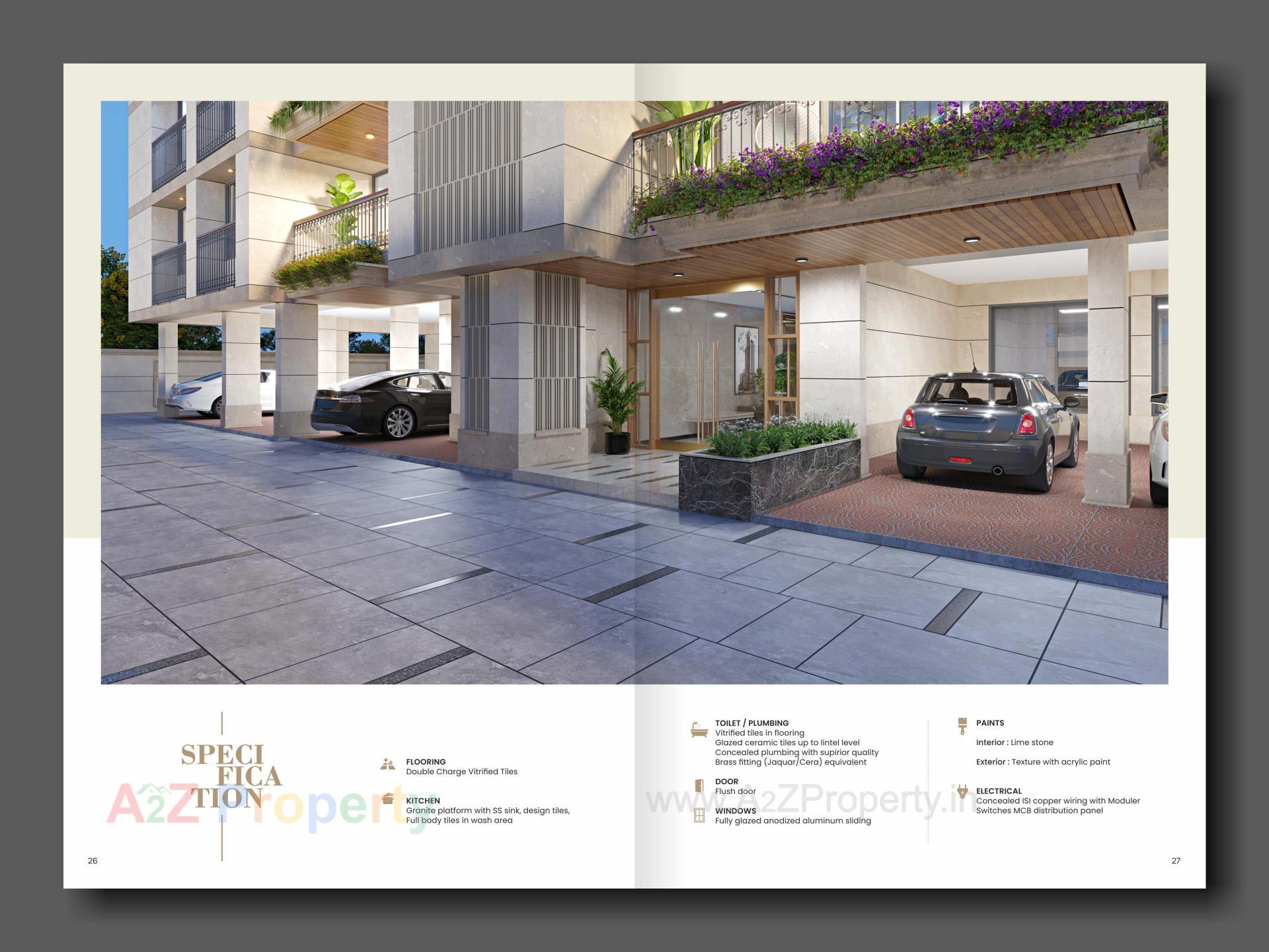 3D Elevation of real estate project Solis Optima located at Memnagar, Ahmedabad, Gujarat