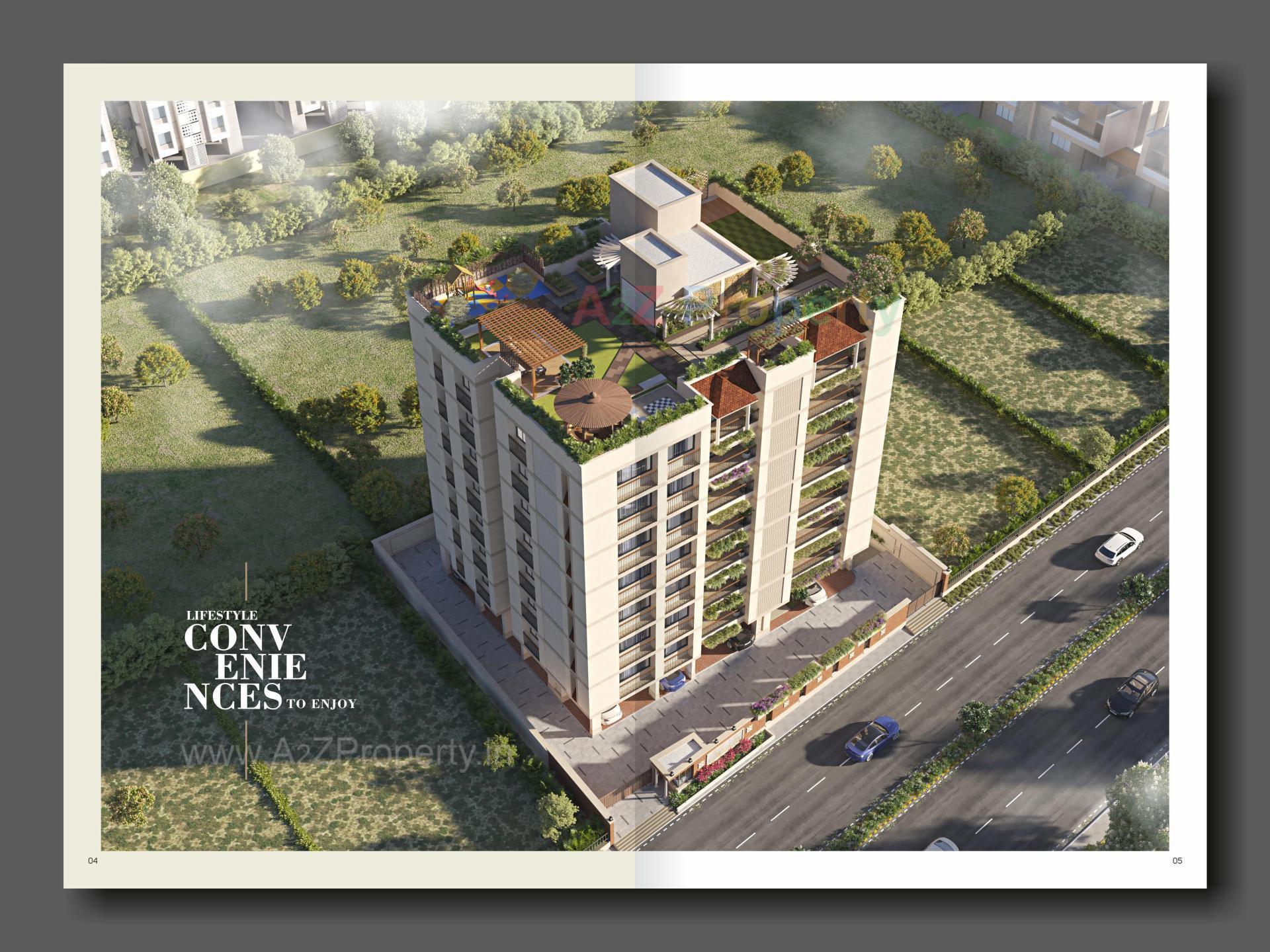 3D Elevation of real estate project Solis Optima located at Memnagar, Ahmedabad, Gujarat