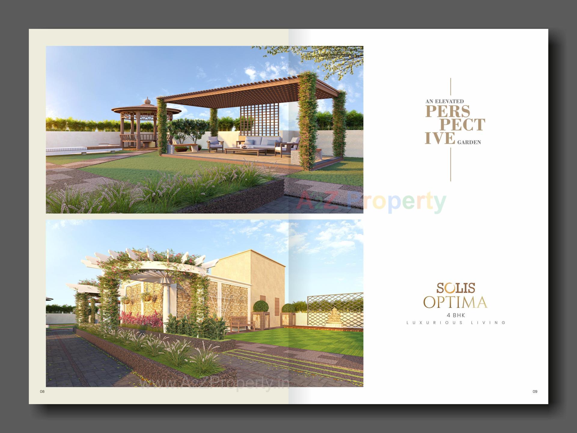 3D Elevation of real estate project Solis Optima located at Memnagar, Ahmedabad, Gujarat