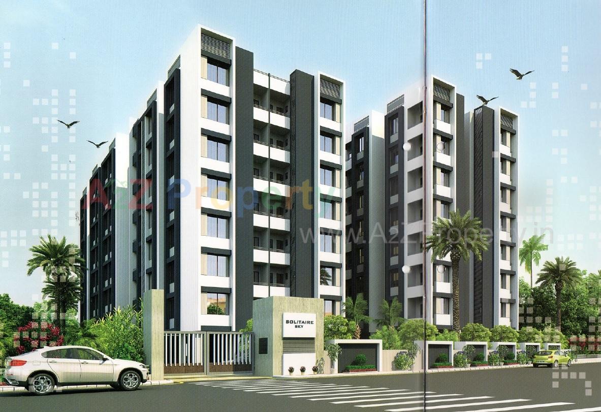 3D Elevation of real estate project Solitair Sky located at Odhav, Ahmedabad, Gujarat