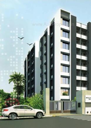 Elevation of real estate project Solitair Sky located at Odhav, Ahmedabad, Gujarat