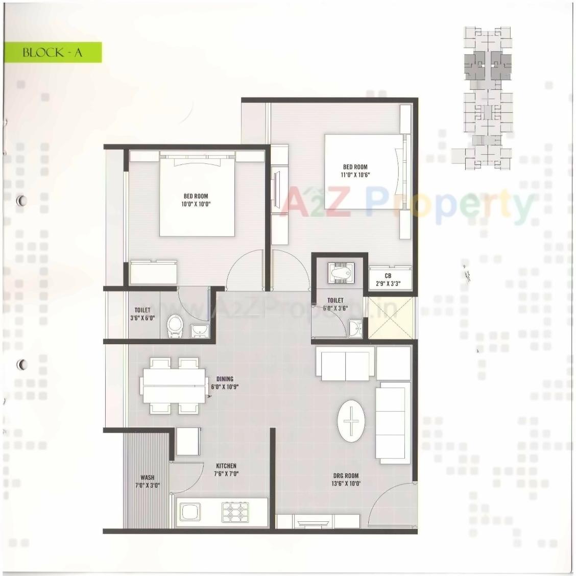 Layout of real estate project Solitair Sky located at Odhav, Ahmedabad, Gujarat