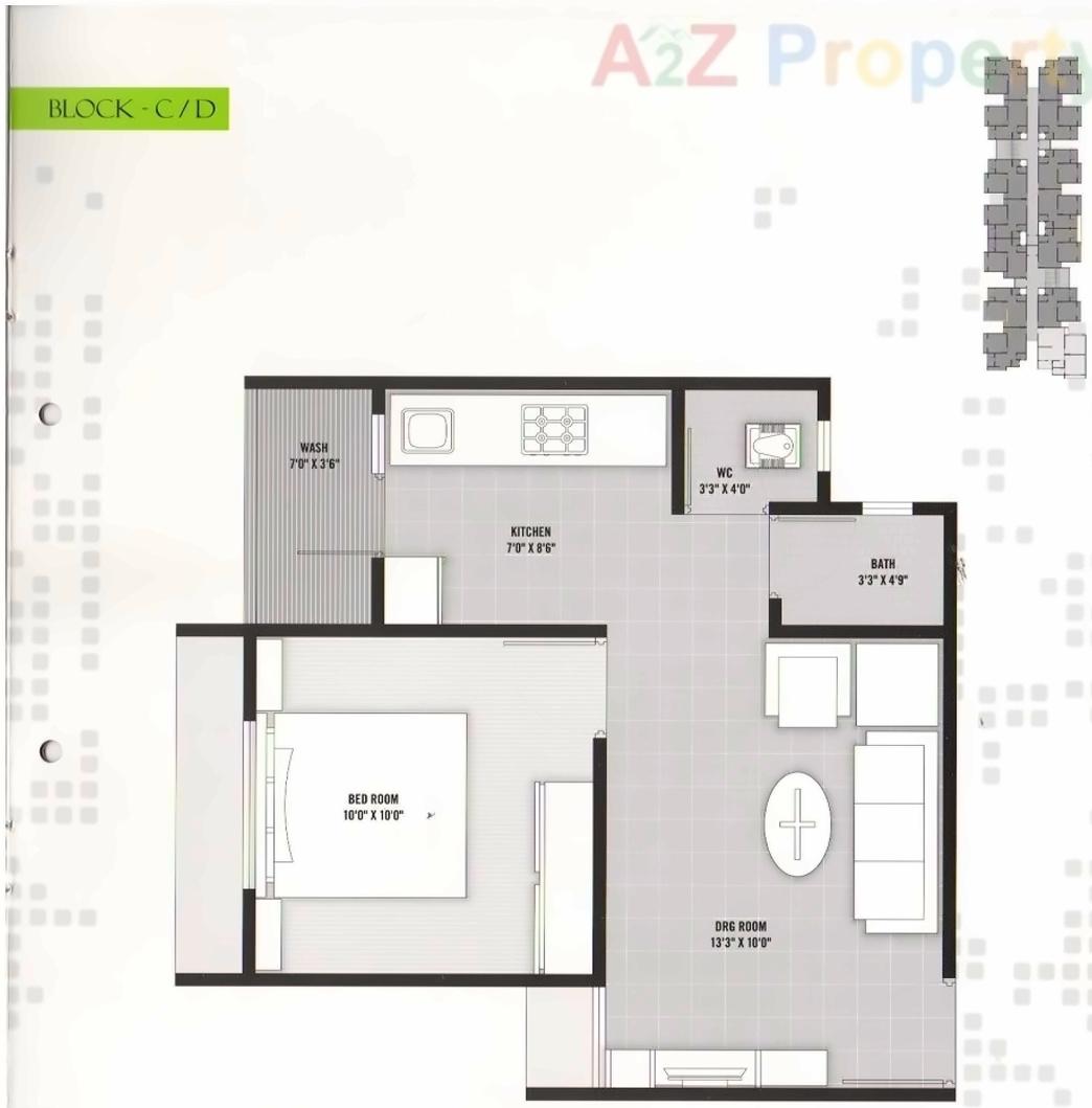 Layout of real estate project Solitair Sky located at Odhav, Ahmedabad, Gujarat