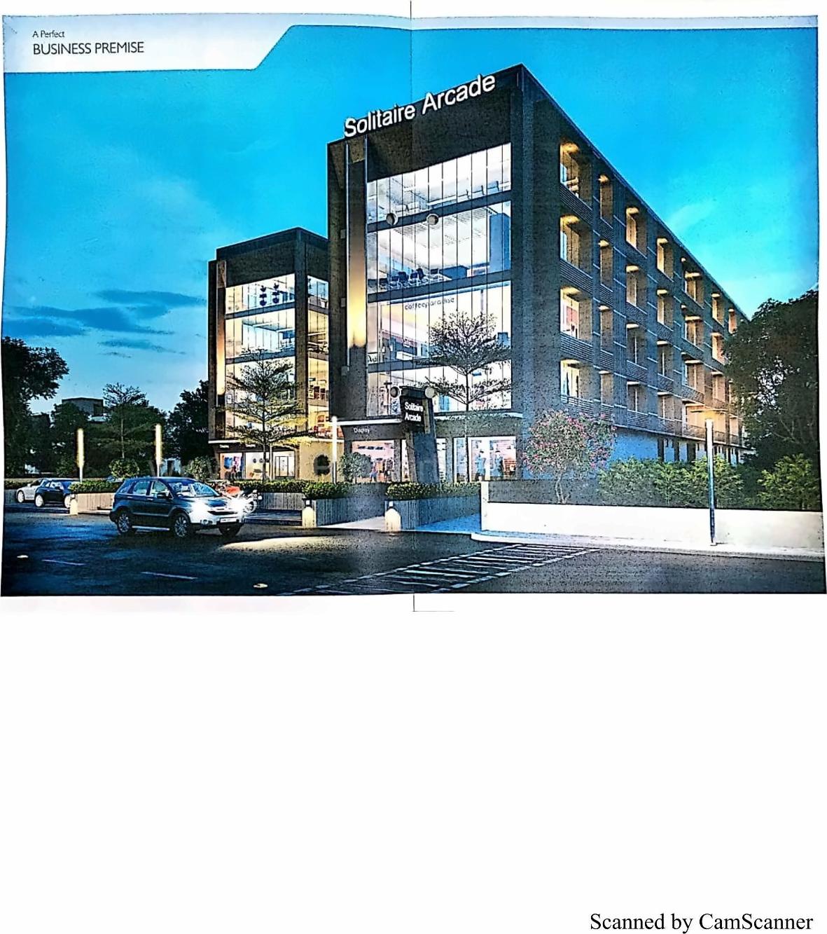 3D Elevation of real estate project Solitaire Arcade located at Naroda, Ahmedabad, Gujarat