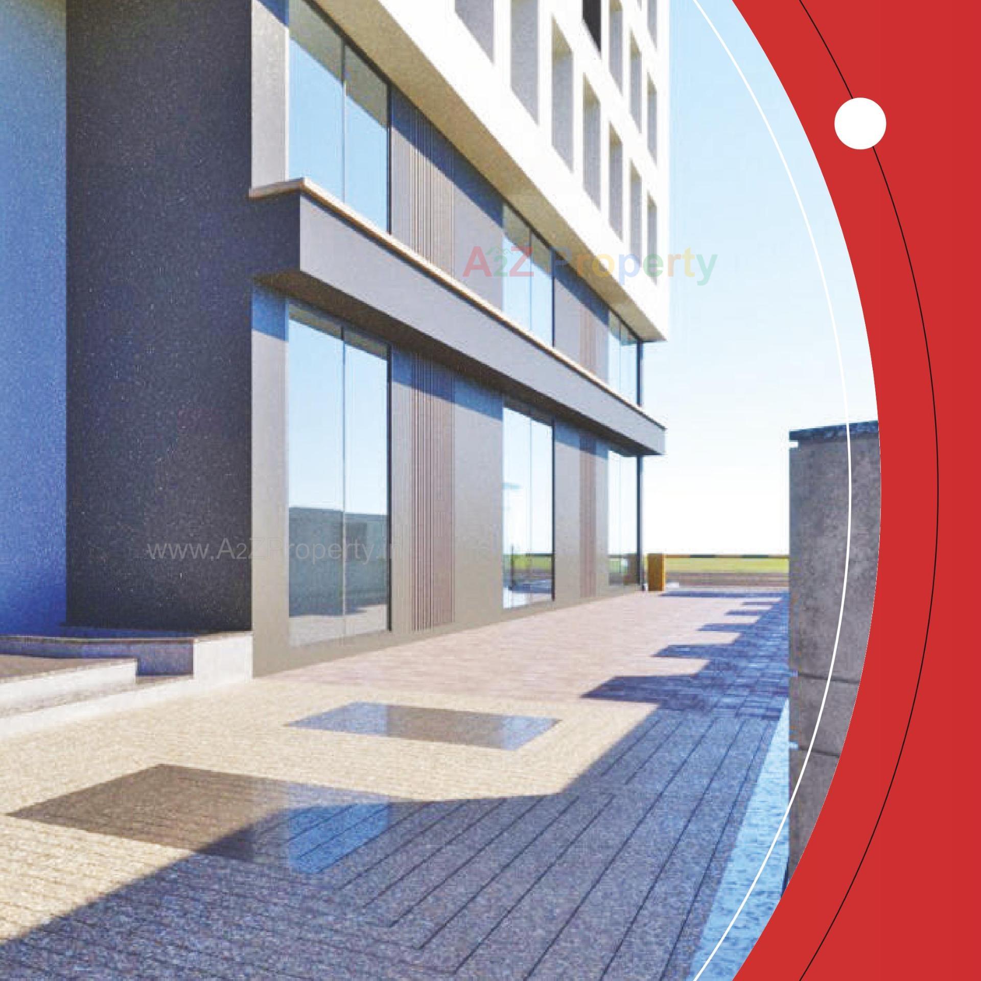 3D Elevation of real estate project Solitaire Connect located at Makarba, Ahmedabad, Gujarat